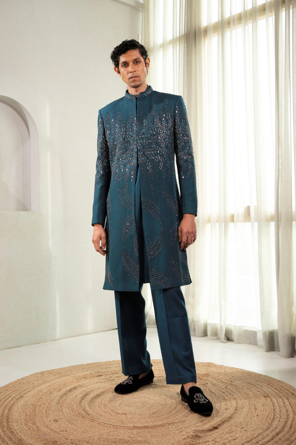 Teal Lumière Indo-Western