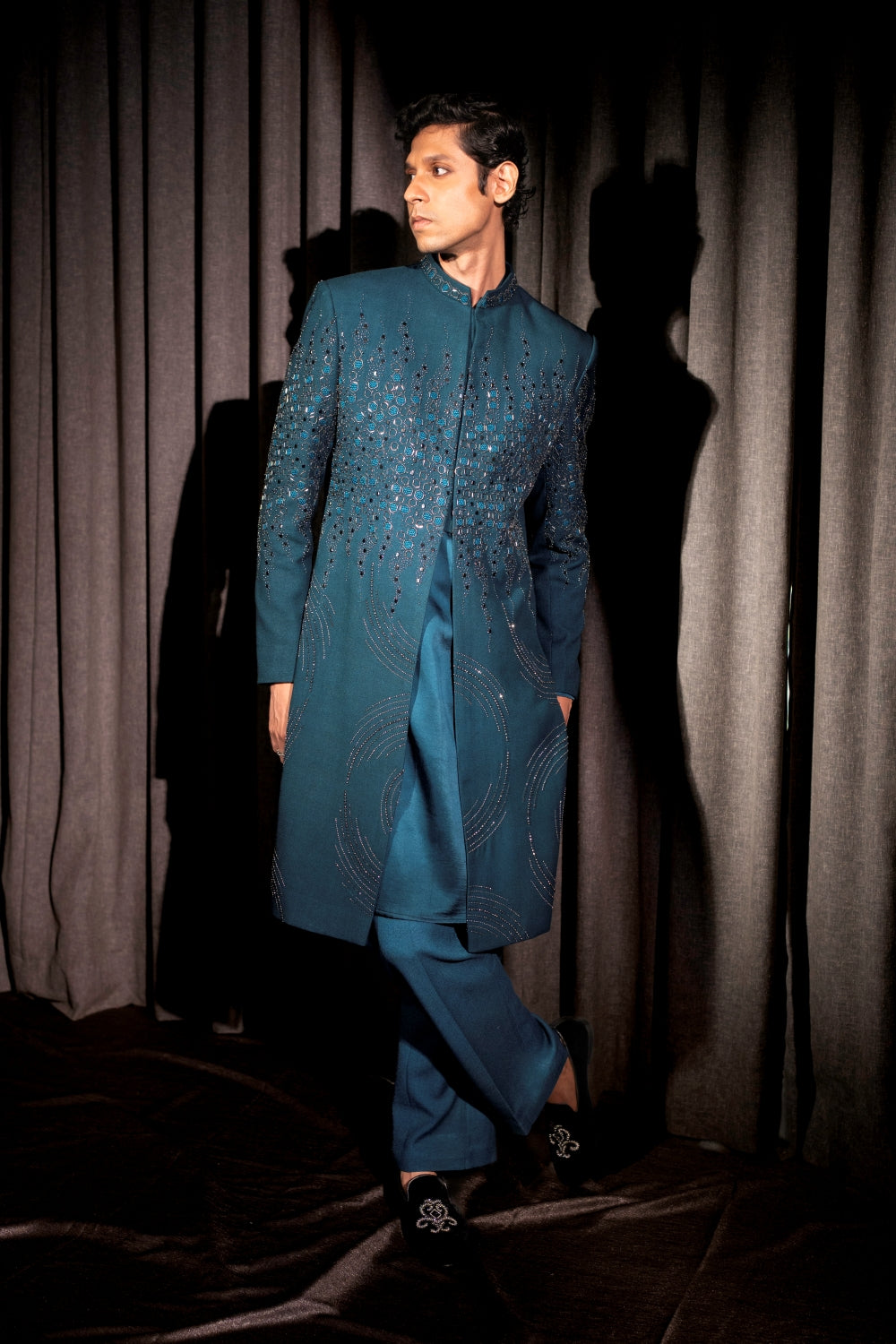 Teal Lumière Indo-Western