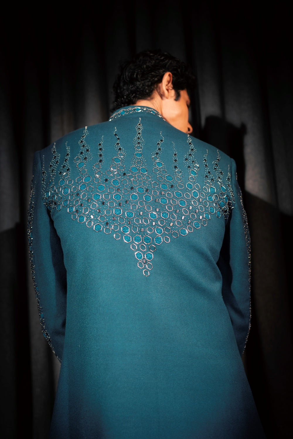 Teal Lumière Indo-Western